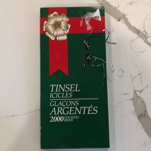 🎄Vintage tinsel icicles 2000 strands Christmas tree decor cdn  tire NIB